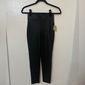 BKE Youth Black Faux Leather Leggings